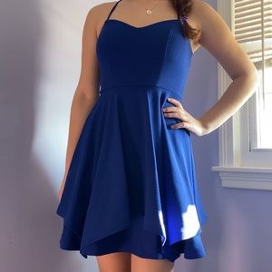 Sequin Hearts Blue Homecoming / Wedding / Formal Dress